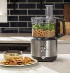 GE 12-Cup Food Processor with Stainless Steel Accessories