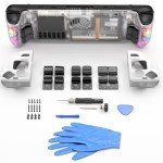 JSAUX RGB Transparent Back Plate for Steam Deck