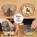 Cambom Manual Food Chopper for Vegetables and Nuts