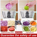 Electric Food Processor & Chopper with Stainless Steel Blade