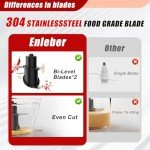 Electric Food Processor & Chopper with Stainless Steel Blade