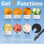 Magiccos 14-Cup French-Fry-Cutter Storage-Drawer Food-Processor - XL Bowl, Large Chute & Storage Drawer, Slicing & Shredding, Chopping & Mixing, For Fries, Cheese, Meat & Veggie Prep, For Home Kitchen