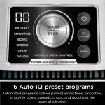 Ninja Blender For Kitchen | Food Processor Combo System | Smoothie Maker & Nutrient Extractor | 6 Functions for Bowls, Spreads, Dough, Shakes | 72-oz. Pitcher & To-Go Cups | Silver | SS351