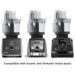 Vitamix 12-Cup Food Processor Attachment with SELF-DETECT™, Compatible with Ascent and Venturist Series, Black