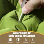 Yuzonc Double Sleeping Pad - Self Inflating 4" Extra-Thick for 2 Person with Pillow Built-in Foot Pump Inflatable Sleeping Mat for Backpacking, Hiking, Traveling, Tent, Portable Camping Mat