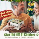 Yuzonc Double Sleeping Pad - Self Inflating 4" Extra-Thick for 2 Person with Pillow Built-in Foot Pump Inflatable Sleeping Mat for Backpacking, Hiking, Traveling, Tent, Portable Camping Mat