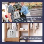 KNZZO Air Mattress Twin with Built-in Pump, Blow Up Mattress with Soft Flocked Top, Leakproof Inflatable Mattress, Foldable Waterproof Air Bed for Home, Guests, Camping, with Storage Bag