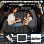 Onirii Inflatable Car Air Mattress Back Seat Bed,Thickened Car Travel Camping Air Mattress with Air Pump,Blow Up Bed Portable Car Sleeping Mattress for Car Universal SUV