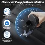 Onirii Inflatable Car Air Mattress Back Seat Bed,Thickened Car Travel Camping Air Mattress with Air Pump,Blow Up Bed Portable Car Sleeping Mattress for Car Universal SUV