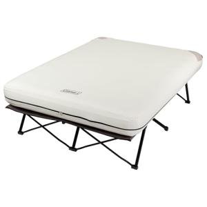 Coleman Camping Cots for Adults with Camping Air Mattress Folding Air Mattresses Set Battery-Operated Pump & Side Table for Outdoor Comfort