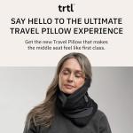 trtl Travel Pillow Cool for Neck Support- Cooling Neck Pillow with Cushioning Foam for Stability and Comfort, Breathable Fabric, Lightweight and Easy to Carry