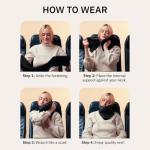 trtl Travel Pillow Cool for Neck Support- Cooling Neck Pillow with Cushioning Foam for Stability and Comfort, Breathable Fabric, Lightweight and Easy to Carry