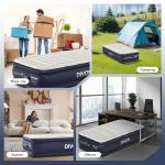 Twin Air Mattress with Built-in Pump,18''Raised Blow Up Mattress 2 Mins Self Inflation/Deflation,Upgraded Thicker Inflatable Mattress，Flocked Top Air Bed with Storage Bag for Guests,Home，Camping