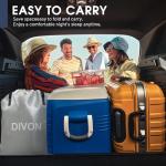 Twin Air Mattress with Built-in Pump,18''Raised Blow Up Mattress 2 Mins Self Inflation/Deflation,Upgraded Thicker Inflatable Mattress，Flocked Top Air Bed with Storage Bag for Guests,Home，Camping