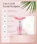 Dopsikn 7 Color Facial Massager with Red Light