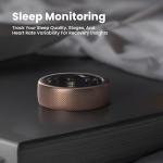 Amazfit Helio Smart Ring Health Tracker, Fitness Tracker Ring, No Subscription, Monitors Sleep, Heart Rate & Stress, Titanium Alloy, Fast 1.4-Hr Charging, Swim/Shower Water-Resistant (Size 12)