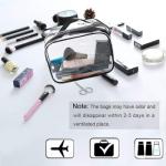 APREUTY Clear Makeup Bags, TSA Approved 6 Pcs Cosmetic Makeup Bags Set Clear PVC with Zipper Handle Portable Travel Luggage Pouch Airport Airline Vacation Organization (Clear)