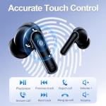 HUIFU Bluetooth Wireless Earbuds with Deep Bass