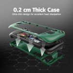 Steam Deck Case with Kickstand & Accessories - Green