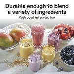 Hamilton Beach Portable Blender for Shakes and Smoothies with 14 Oz BPA Free Travel Cup and Lid, Durable Stainless Steel Blades for Powerful Blending Performance, Raspberry (51131)