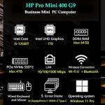 HP Pro Mini 400 G9 Business Desktop Computer