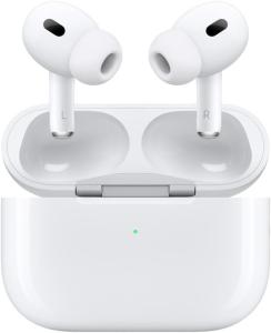 Apple AirPods Pro (2nd Generation) Wireless Ear Buds with USB-C Charging, Up to 2X More Active Noise Cancelling Bluetooth Headphones, Transparency Mode, Adaptive Audio, Personalized Spatial Audio