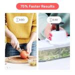 Fullstar Vegetable Chopper, Mandoline Slicer - Cheese Grater, Food Chopper with Container, Kitchen Gadgets, Home Essentials (6-in-1, White/Black)