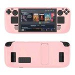 Pink Steam Deck Case with Kickstand & Protection