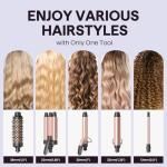 wavytalk curling wand set 5 in 1 curling brush, Pink