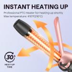 wavytalk curling wand set 5 in 1 curling brush, Pink