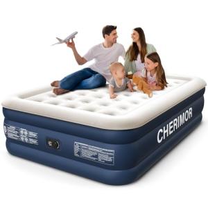 CHERIMOR Queen Air Mattress with Built-In Pump