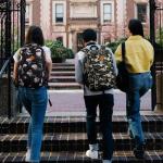 ZORFIN 26L Black Backpack for School, College, and Travel: Water Resistant Bookbag with 8 Compartments