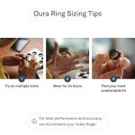 Oura Ring Gen3 Heritage - Silver - Size 8 - Smart Ring - Size First with Oura Ring Gen3 Sizing Kit - Sleep Tracking Wearable - Heart Rate - Fitness Tracker - 5-7 Days Battery Life