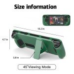 Steam Deck Case with Kickstand & Accessories - Green