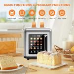 Stainless Steel Touch Screen 2-Slice Toaster