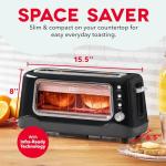 DASH Clear View Toaster with 7 Browning Levels