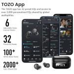 TOZO Wireless Noise Cancelling Earbuds with 59H Playtime