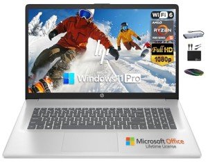 HP Pavilion 17.3" Laptop with Ryzen 5 & 16GB RAM