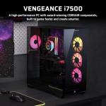 Corsair Vengeance i7500 Gaming PC – Liquid Cooled Intel Core i9-14900KF CPU – NVIDIA GeForce RTX 5080 GPU – 32GB Vengeance RGB DDR5 Memory – 2TB M.2 SSD – Black