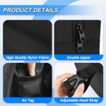 Travel Neck Pillow Bag for trtl Travel Pillow, Waterproof Carrying Case Neck Pillow Protector with Air Tag Pocket & Adjustable Strap, Quick-Release Clasp Easily Attaches to Luggage, Backpacks