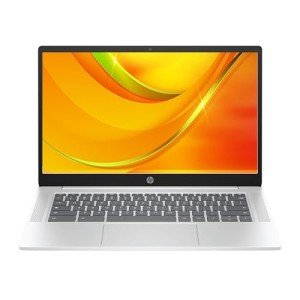 HP 14a Sparkly White Chromebook with Intel Quad Core