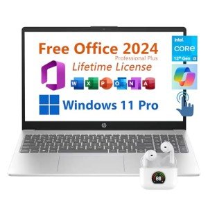 HP 15.6" Laptop with Office 2024 and AI Chat
