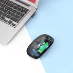 AIKOKOK Bluetooth Rechargeable Wireless Mouse - Black