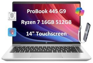 HP ProBook 445 G9 Business Laptop - 14" Touchscreen