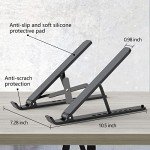 Adjustable Portable Laptop Stand for Desk - Black
