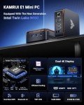 KAMRUI Mini PC: 16GB RAM, 512GB SSD, Dual 4K