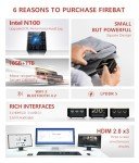 FIREBAT Mini PC N100 - 1TB SSD, 16GB RAM