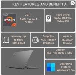 Lenovo V15 Laptop: Ryzen 7, 40GB RAM, 1TB SSD