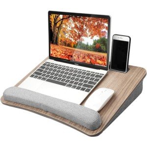 HUANUO Portable Laptop Desk with Cushion & Storage