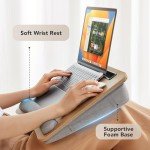 HUANUO Portable Laptop Desk with Cushion & Storage